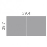 Brochure 2 points métal 29,7 x 29,7 cm fermé (59,4x29,7)