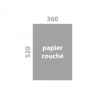 36 x 52 cm, papiers couchés