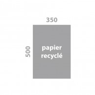 35 x 50 cm, papier recyclé