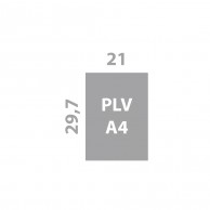 PLV de comptoir 21 x 29,7